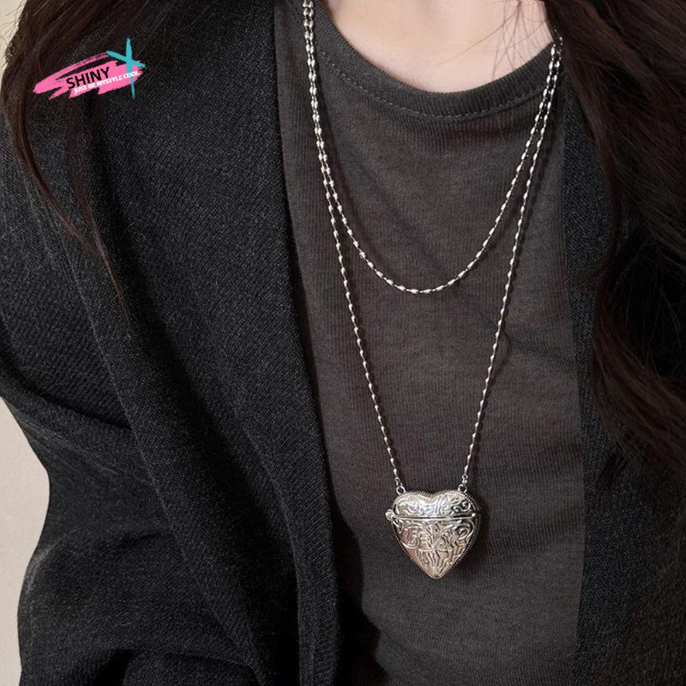 Luxury Lifestyle Photography - Openable Heart Locket Necklace Photo Pendant
