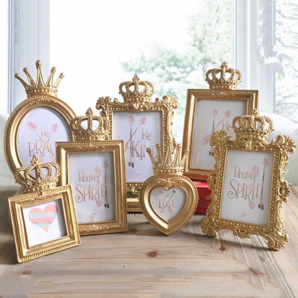 Luxury Lifestyle Photography - Gold Crown Resin Picture Photo Frame