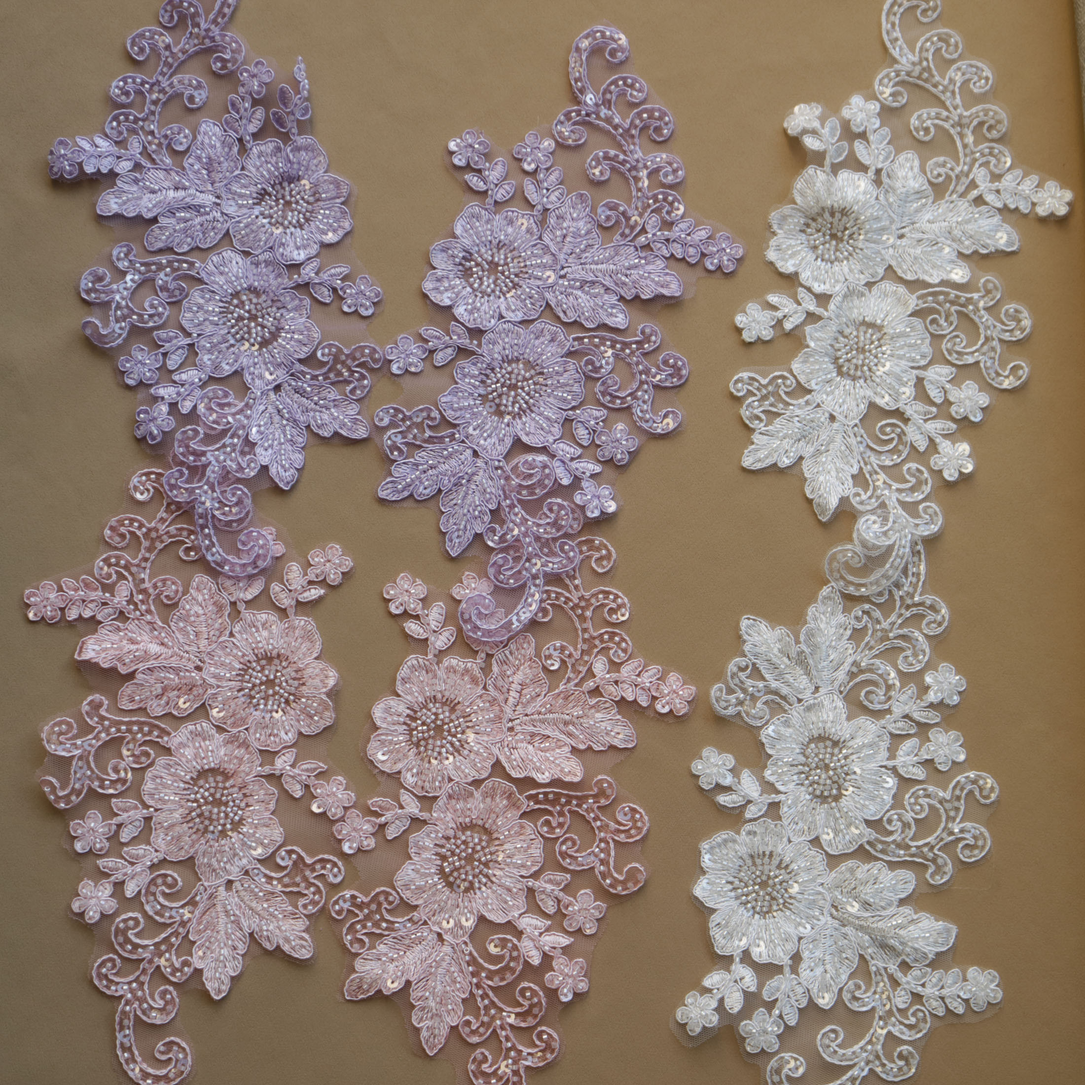 Luxury Lifestyle Photography - 2pc/set Sew On Luxury Beaded Embroidery
