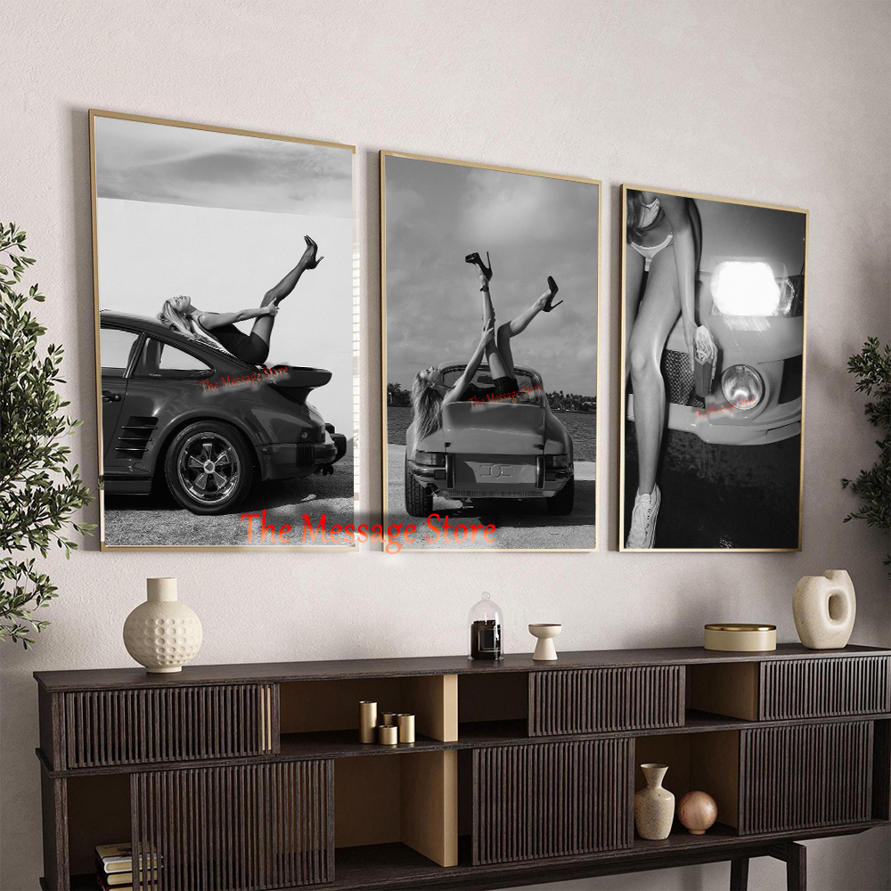 Retro Sexy Girl High Heels wit - Luxury Lifestyle Cars recension och pris
