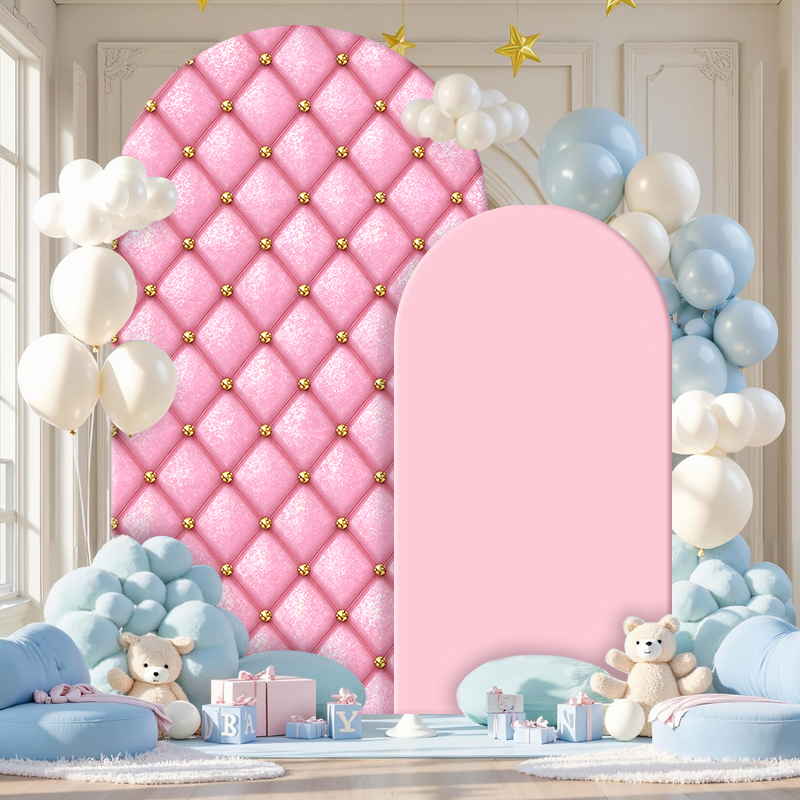 Luxury Pink Quilted Arch Backd - Luxury Lifestyle Photography recension och pris