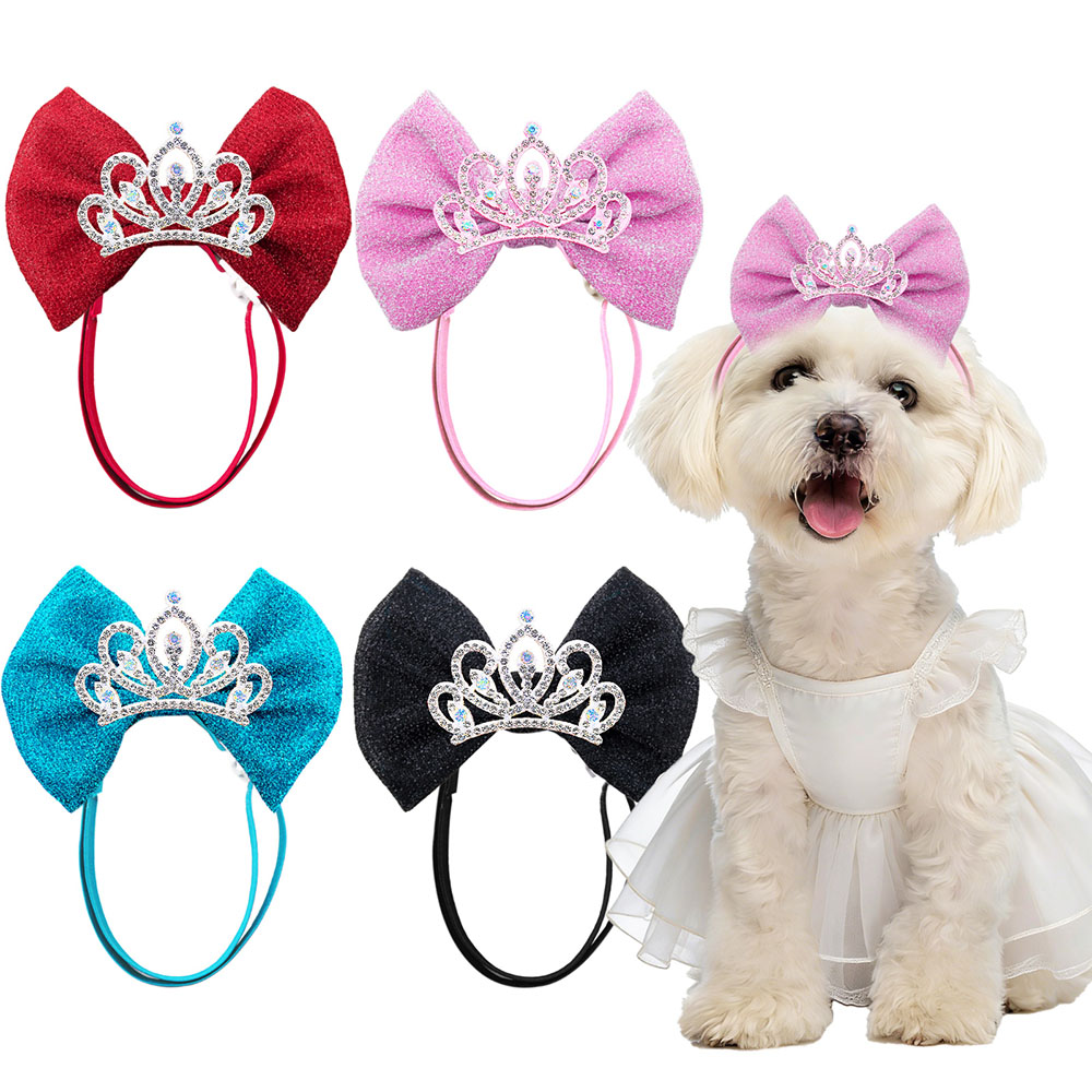 1PC Diamonds Dog Hair Bows Ela - Luxury Lifestyle Photography recension och pris