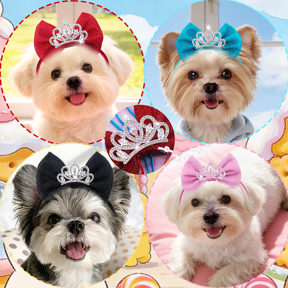 1PC Diamonds Dog Hair Bows Ela - Luxury Lifestyle Photography recension och pris