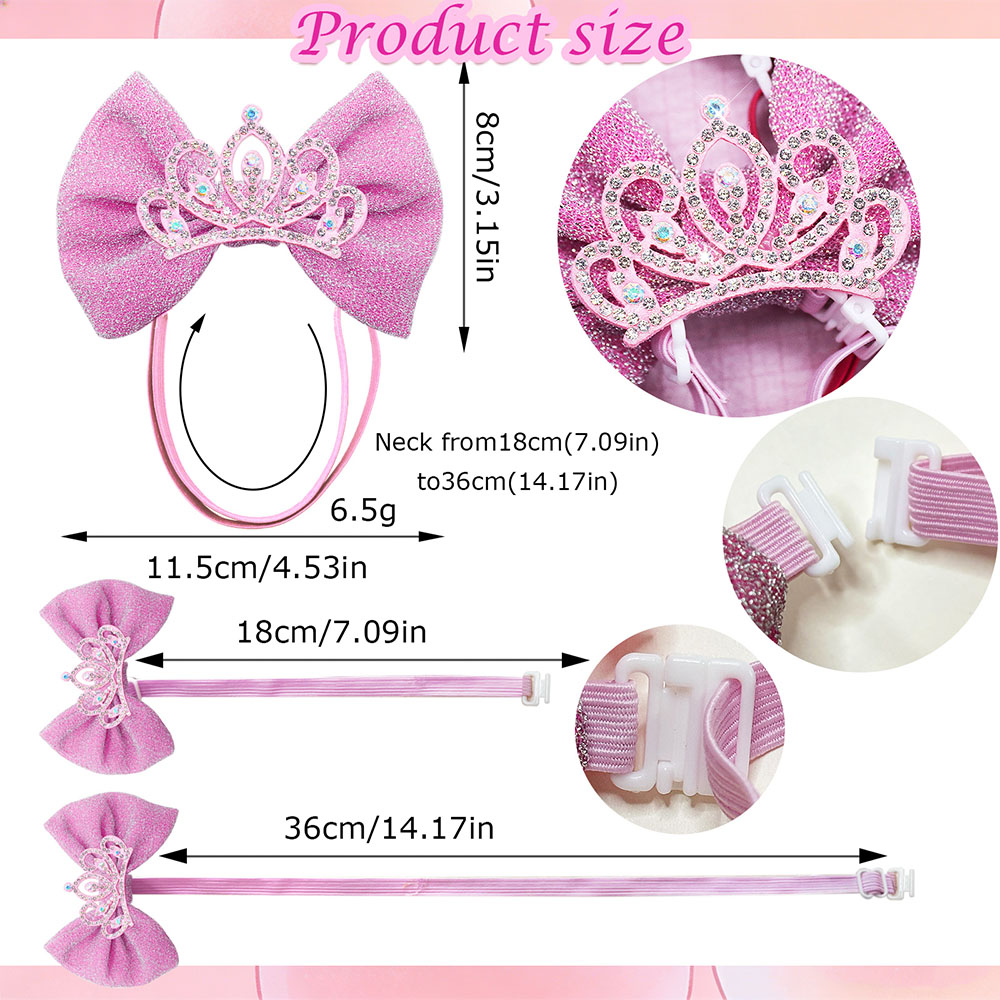 1PC Diamonds Dog Hair Bows Ela - Luxury Lifestyle Photography recension och pris