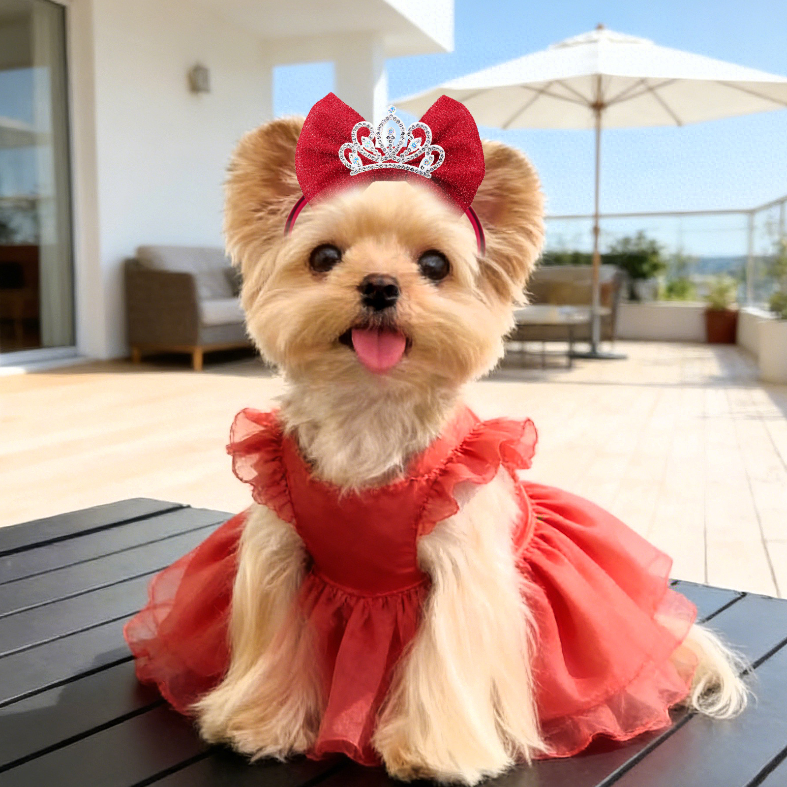 1PC Diamonds Dog Hair Bows Ela - Luxury Lifestyle Photography recension och pris